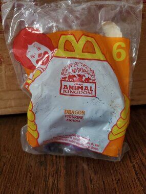 Vtg 1998 McDonald's Happy Meal Toy Disney Animal Kingdom #6 Dragon Figurine NIP